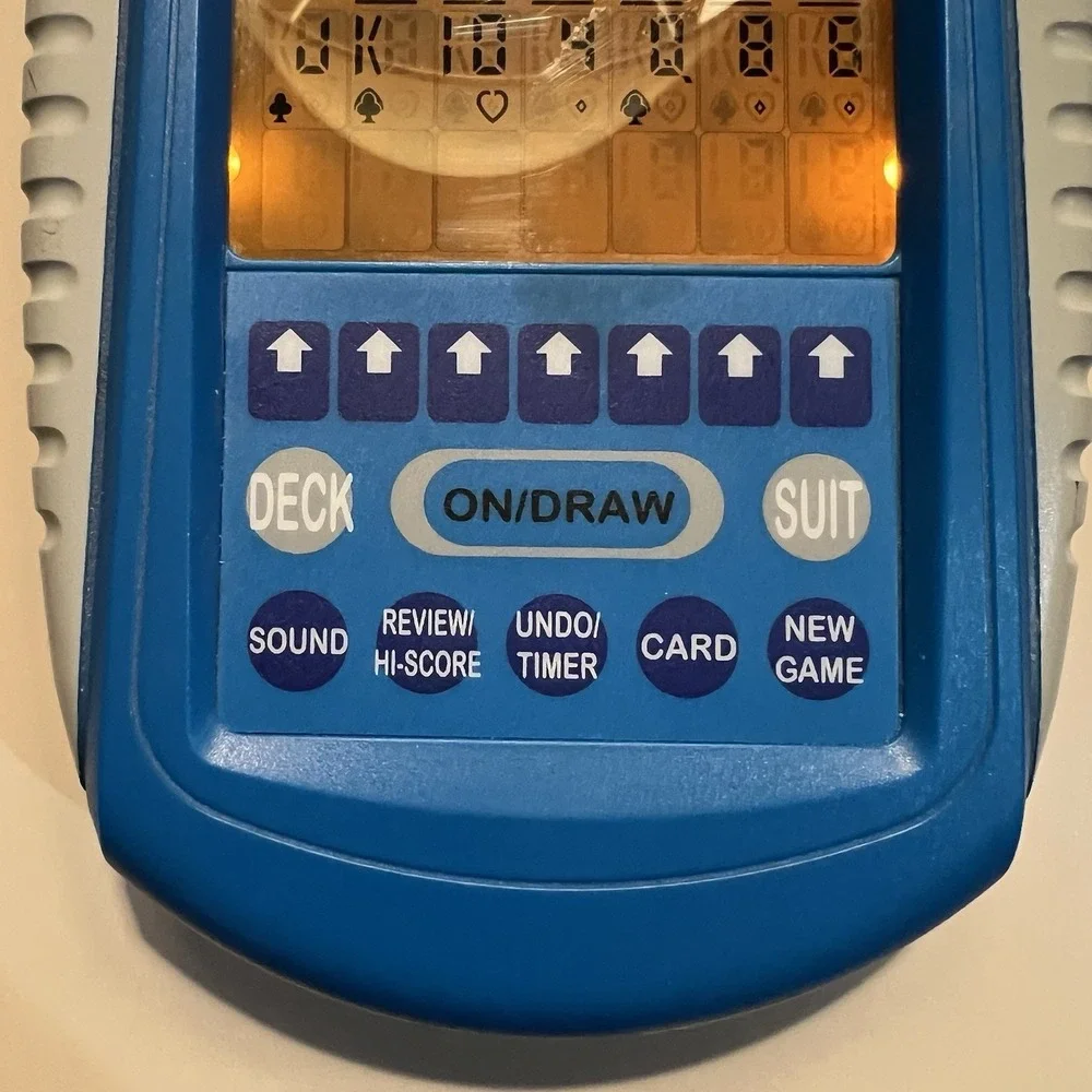 Bicycle Ultimate Solitaire Electronic Handheld Game Blue Stylus Tested Working